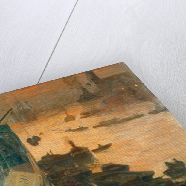 Hamburg Harbour by the Emperor's Quay, 1911 by Carlos Grethe