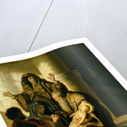 Simeon and Hannah in the Temple, c.1627 by Rembrandt Harmensz. van Rijn