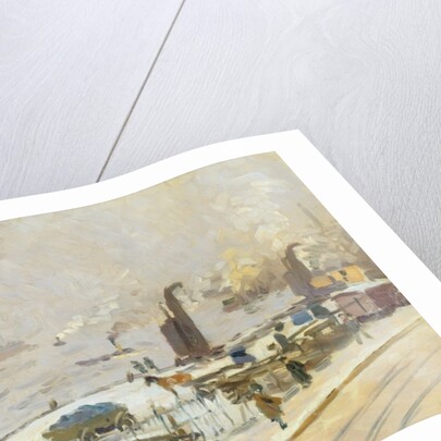 Hamburg Port in Winter, 1909 by Jean Paul Kayser