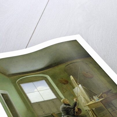 Caspar David Friedrich in his studio, 1811 by Georg Friedrich Kersting