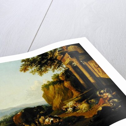 Landscape with a ruin, 1670 by Johann Heinrich Roos