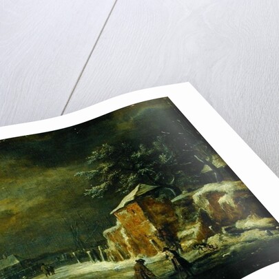 Winter Landscape by Jacob Isaaksz. or Isaacksz. van Ruisdael