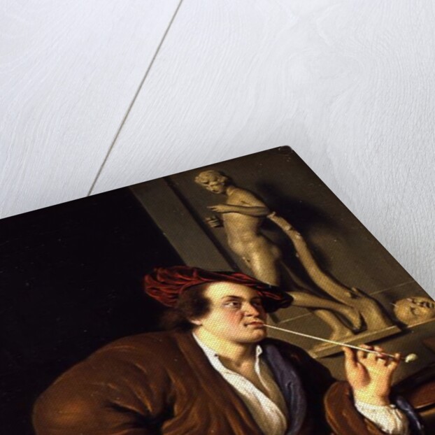 Smoker, possibly a self portrait, 1688 by Frans van Mieris