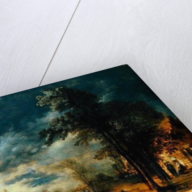 Moonlit Landscape with a Village by Aert van der Neer