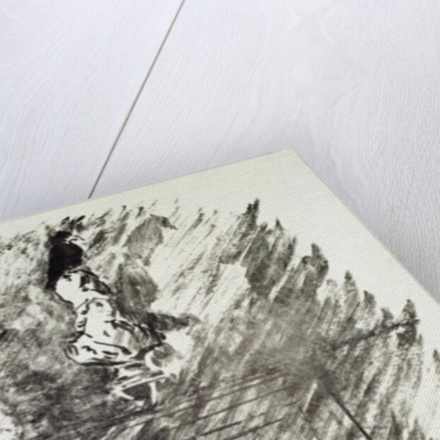 Illustration for 'The Raven', by Edgar Allen Poe, 1875 by Edouard Manet