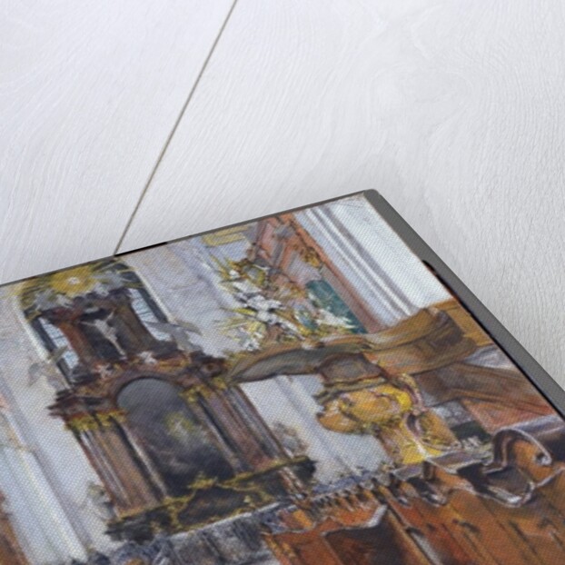 Interior of St. Michaelis in Hamburg, 1890 by Gotthardt Johann Kuehl