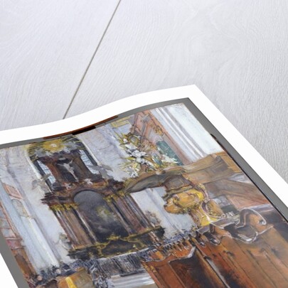 Interior of St. Michaelis in Hamburg, 1890 by Gotthardt Johann Kuehl