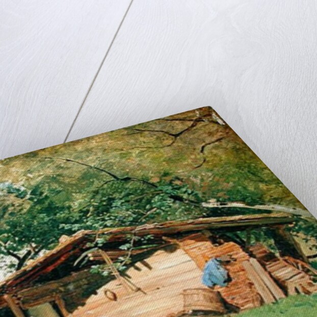 A Hut at Chiemsee, 1872 by Ascan Lutteroth