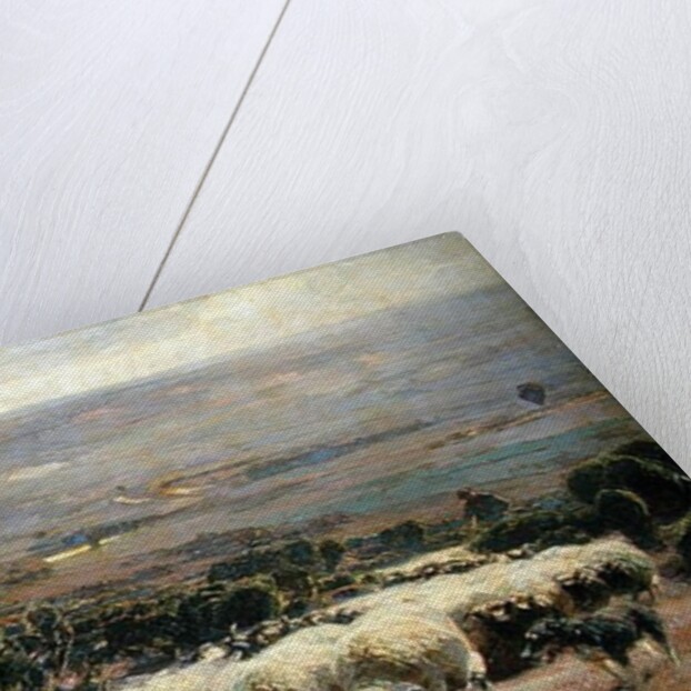 A Herd of Sheep in the Luneburger Heide, 1902 by Heinrich Johann von Zugel