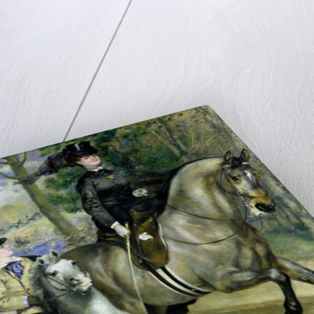 Horsewoman in the Bois de Boulogne, 1873 by Pierre Auguste Renoir