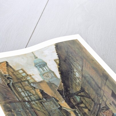 A Back Alley in Hamburg by Franz Skarbina