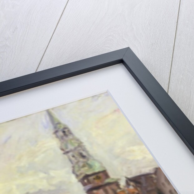 Floating Market on a canal in Hamburg, 1905 by Max Slevogt