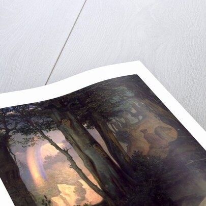 Waternymphs watering a stag, c.1844-47 by Moritz Ludwig von Schwind