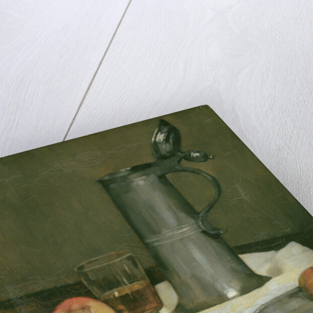 Still life with apples and pewter jug, 1878 by Heinrich Wilhelm Truebner