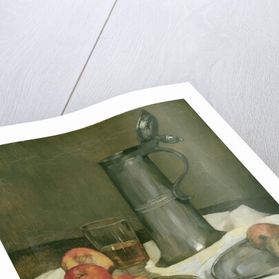 Still life with apples and pewter jug, 1878 by Heinrich Wilhelm Truebner