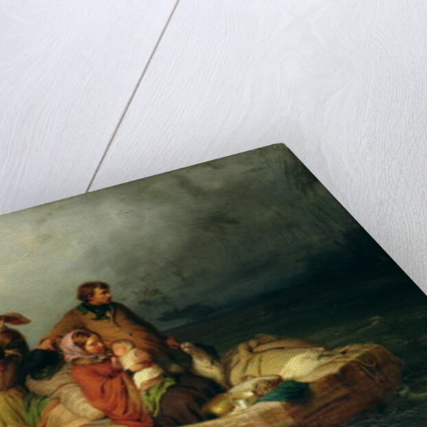 Emigrant passengers on board, 1851 by Felix Schlesinger