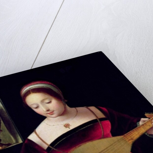 Mary Magdalene Playing the Lute by Master of the Female Half Lengths