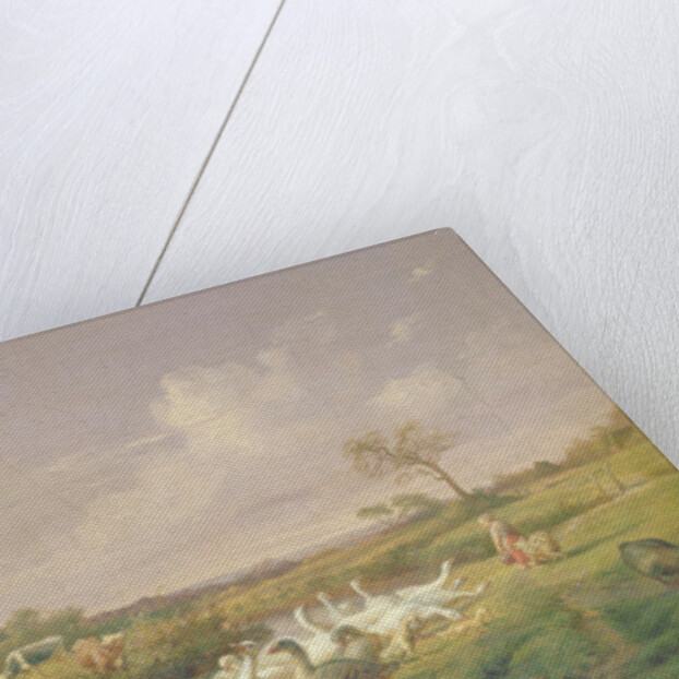 Geese Grazing, 1854 by Otto Speckter