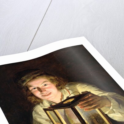 The Young Stableboy with a Stable Lamp, 1824 by Ferdinand Georg Waldmuller