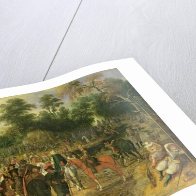 Camp scene by Sebastian Vrancx