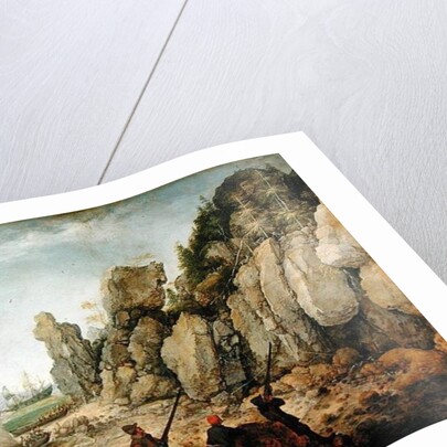 Detail of Wild goat hunting on the coast, 1620 by Adam Willaerts