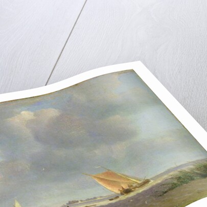 A fresh breeze on the Elbe, c.1830 by Adolf Vollmer