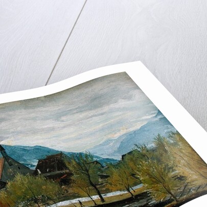 Early snow in Merano, 1830-31 by Rudolph Friedrich Wasmann