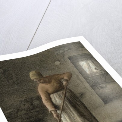 A Farmer's wife sweeping, 1867 by Jean-Francois Millet