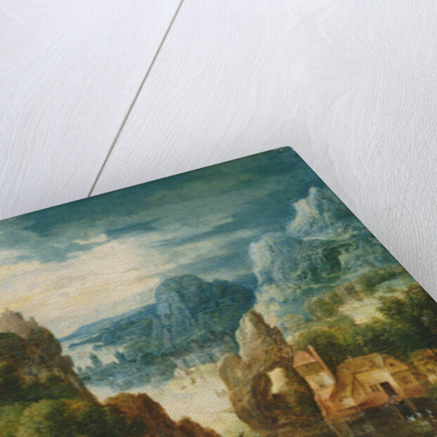 Mountainous Landscape with the Road to Emmaus, 1597 by Lucas van Valckenborch