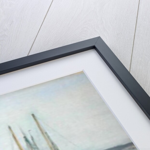 Cargo Ships on the Sands of the Elbe, 1840/45 by Johann Martin Gensler