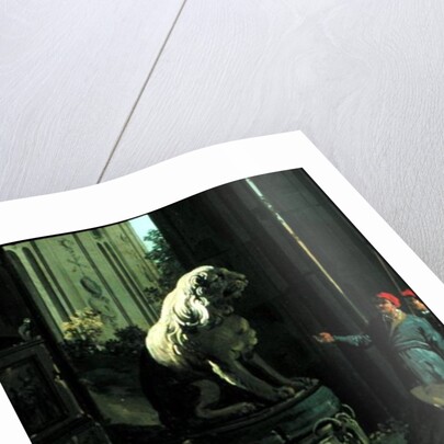 Detail of 'Capriccio with Motifs from Padua', c.1756 by Canaletto