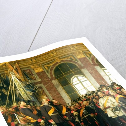 The Proclamation of Wilhelm as Kaiser of the new German Reich, in the Hall of Mirrors at Versailles on 18th January 1871, 1885 by Anton Alexander von Werner