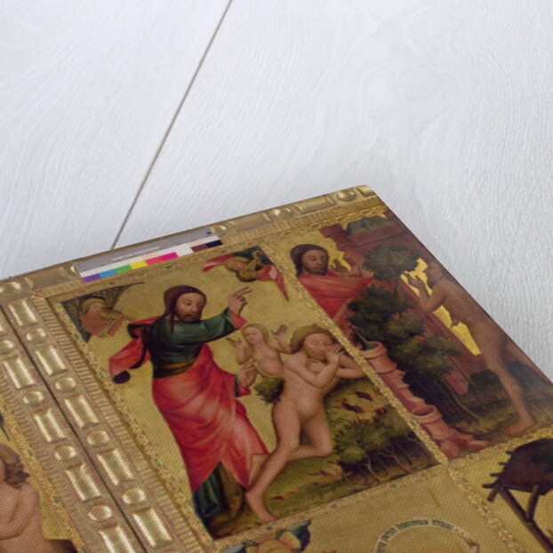 The Creation of Eve, a panel from the Grabower Altar, the High Altar of St. Petri in Hamburg by Master Bertram of Minden