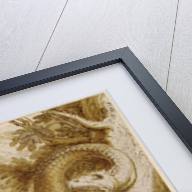 Cadmus about to attack a Dragon by Hendrik Goltzius