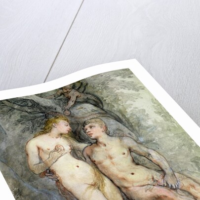 Adam and Eve by Hendrik Goltzius