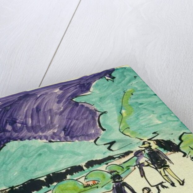 Entrance to a large garden in Dresden, 1905 by Ernst Ludwig Kirchner