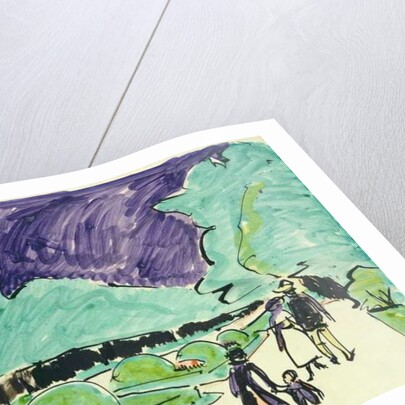 Entrance to a large garden in Dresden, 1905 by Ernst Ludwig Kirchner