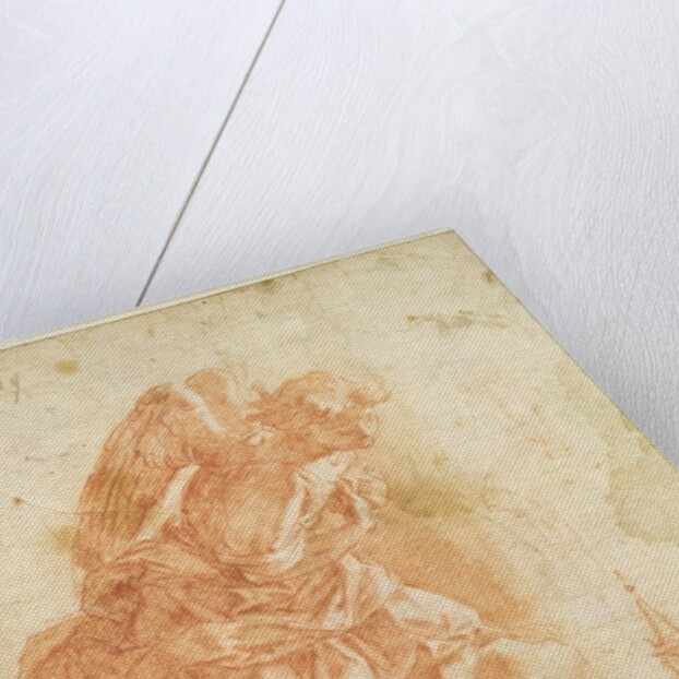 Suspended angel and architectural sketch, c.1600 by Bernardino Barbatelli Poccetti