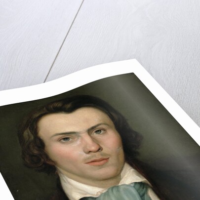 Portrait of a young man by Rudolph Friedrich Wasmann