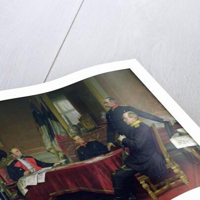 Discussion of a War Strategy in Versailles by Anton Alexander von Werner