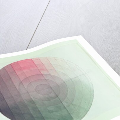 Two studies of the cross section and longitudinal section of a Colour Globe, 1809 by Philipp Otto Runge
