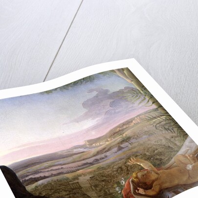 Christ child and landscape from 'Rest on the Flight into Egypt', 1805-06 by Philipp Otto Runge