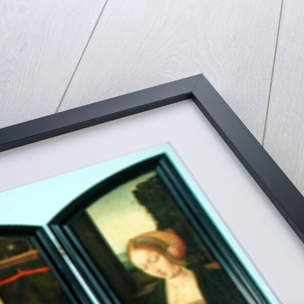 The Holy Family with St. Catherine and St. Barbara, triptych by Master of the Holy Blood