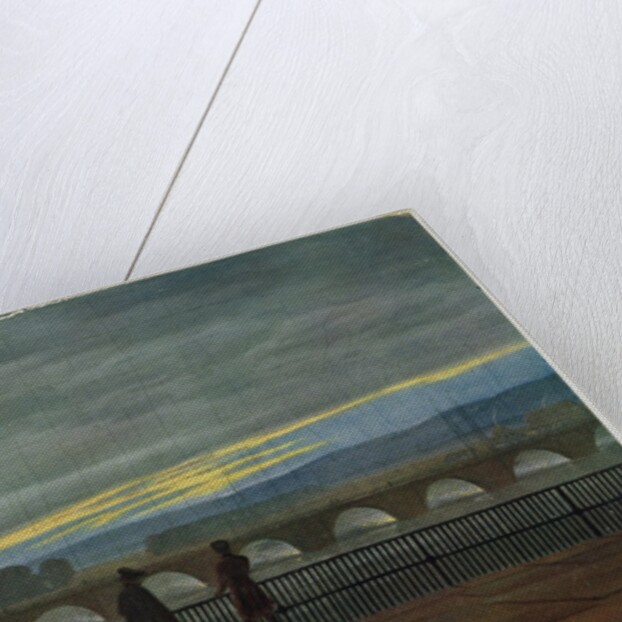 August Bridge in Dresden by Caspar David Friedrich