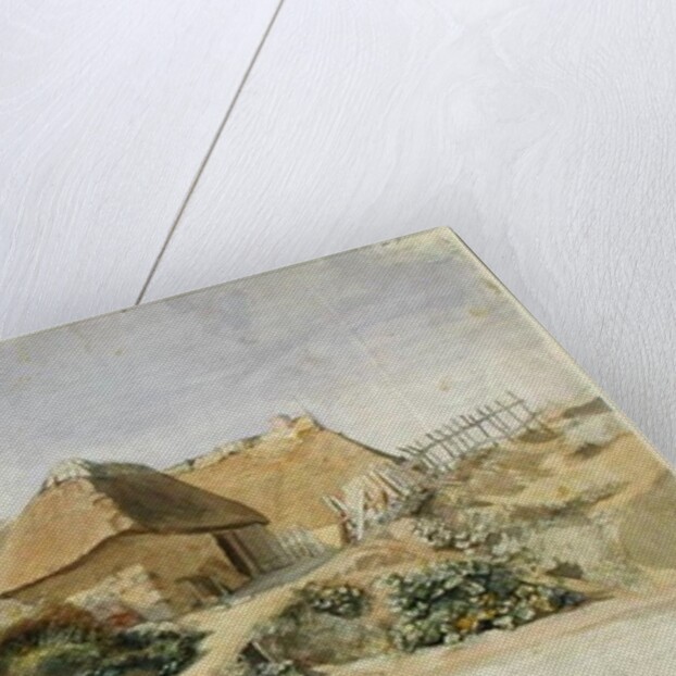 Fishermen's Cabins at the Hopesberg Beach, 1834 by Jacob Gensler