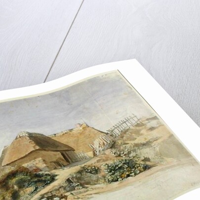 Fishermen's Cabins at the Hopesberg Beach, 1834 by Jacob Gensler