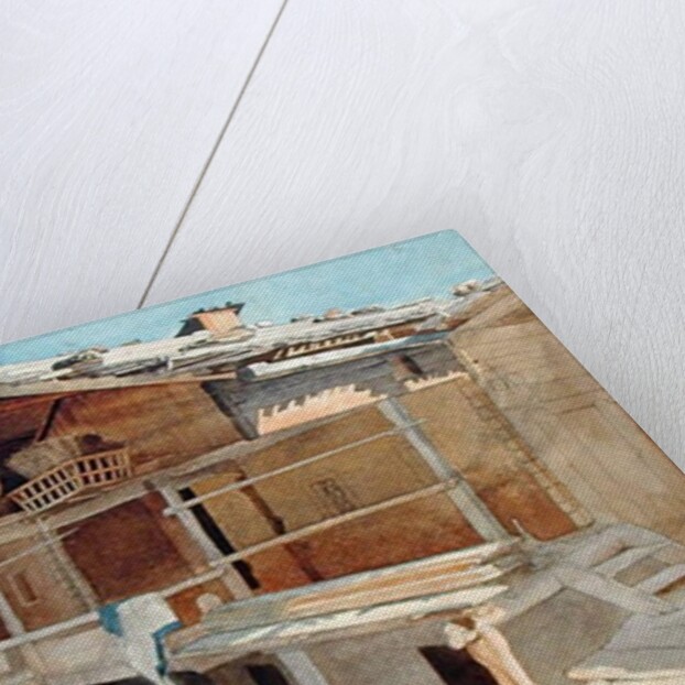 Farmhouse Under Construction, 1829 by Jacob Gensler