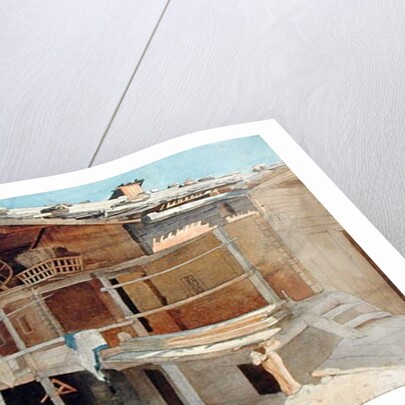 Farmhouse Under Construction, 1829 by Jacob Gensler