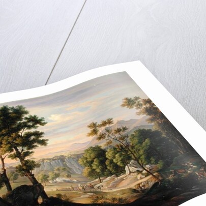 Italian Landscape, 1845 by Joachim Faber