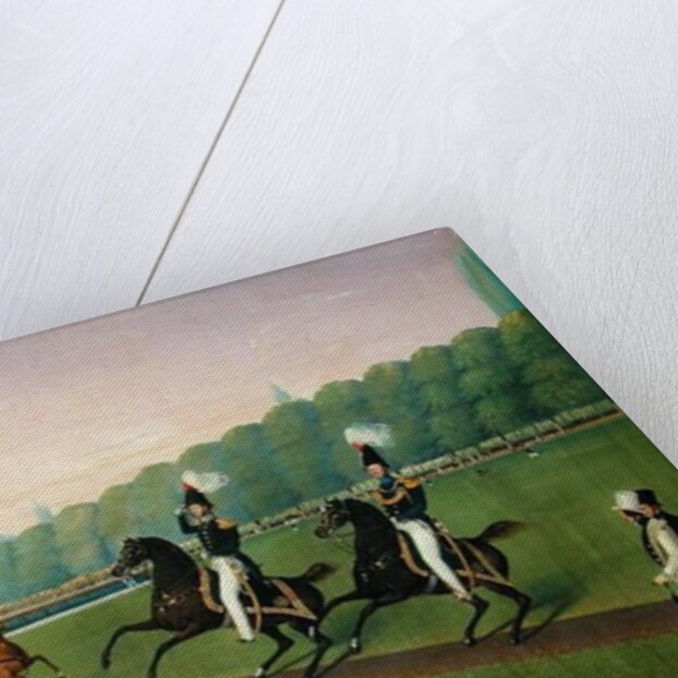 Parade of the Hamburg Burgermilitars, 1840 by Valentin Wassner